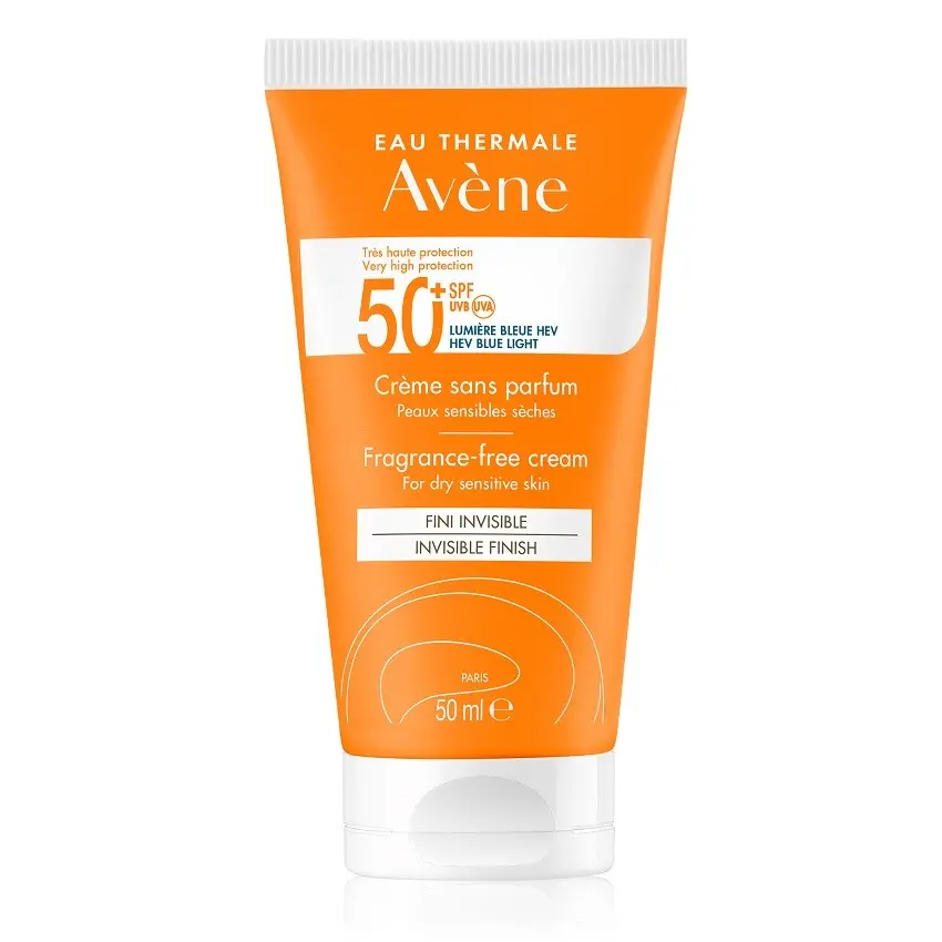 Avène Sun Sensitive krém na opalování bez parfemace SPF50+ 50 ml