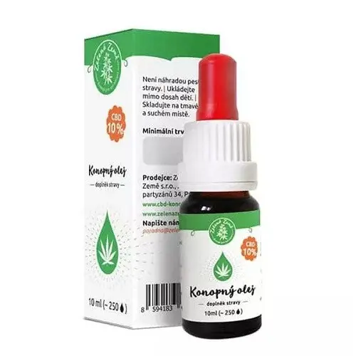 Zelená Země CBD olej pro zvířata 10% 10 ml