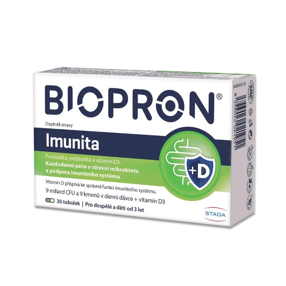 Walmark Biopron Imunita s vitaminem D3 30 tobolek