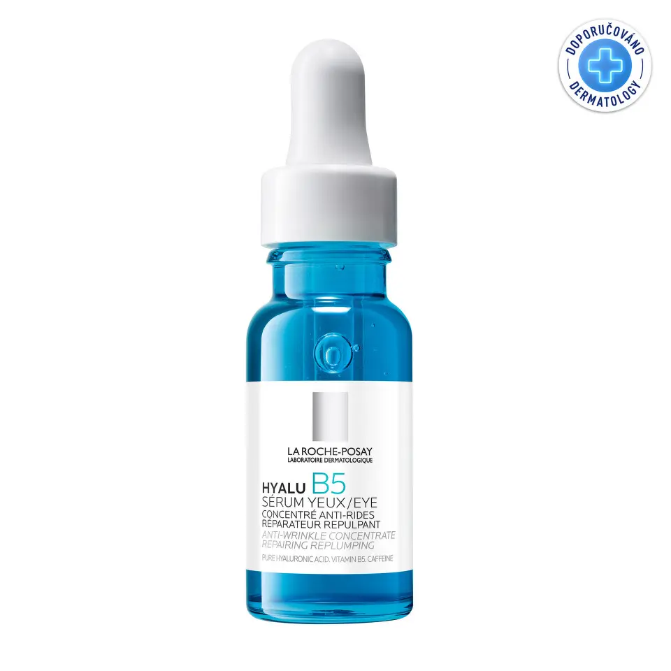 LA ROCHE-POSAY HYALU B5 OČNÍ SÉRUM s čistou kyselinou hyaluronovou, vitamínem B a kofeinem 15ml