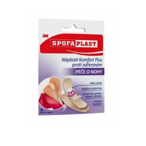3M Spofaplast 187 Náplasti Komfort Plus proti odřeninám 6ks
