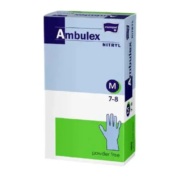 Ambulex Nitryl rukavice nepudrové violet M 100ks