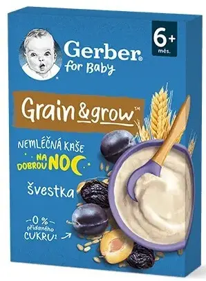 GERBER Nemléčná kaše pšenično-ovesná švestka 200 g