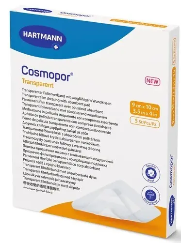 Hartmann Cosmopor transparent sterilní 9x10cm 5ks