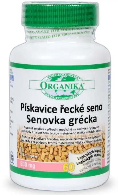 Organika Pískavice řecké seno 500 mg, 60 kapslí