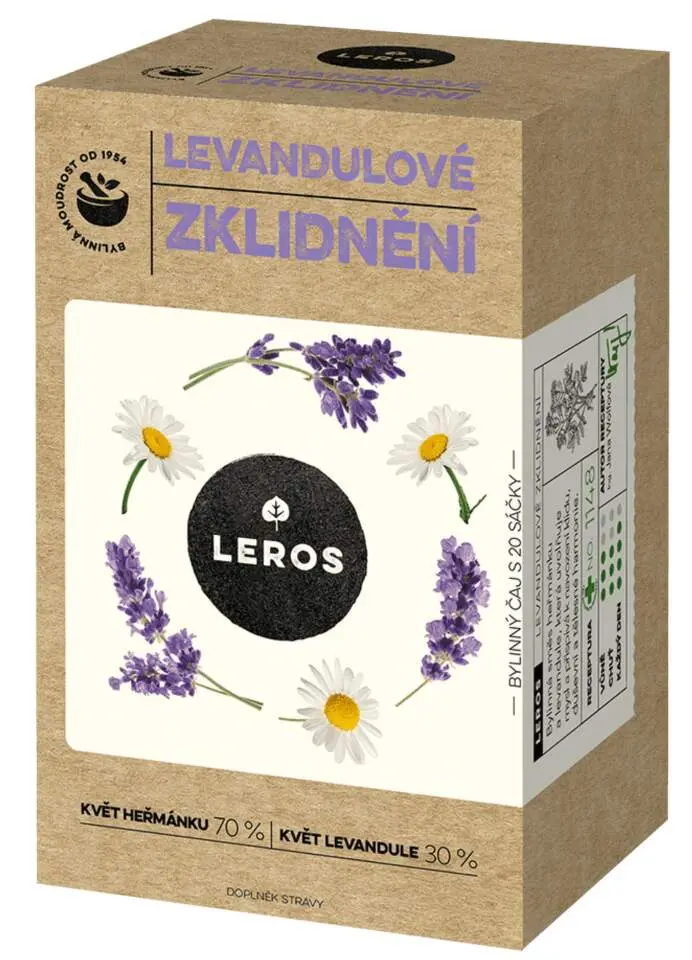 Nobilis Tilia Leros Levandulové zklidnění 20 x 1 g