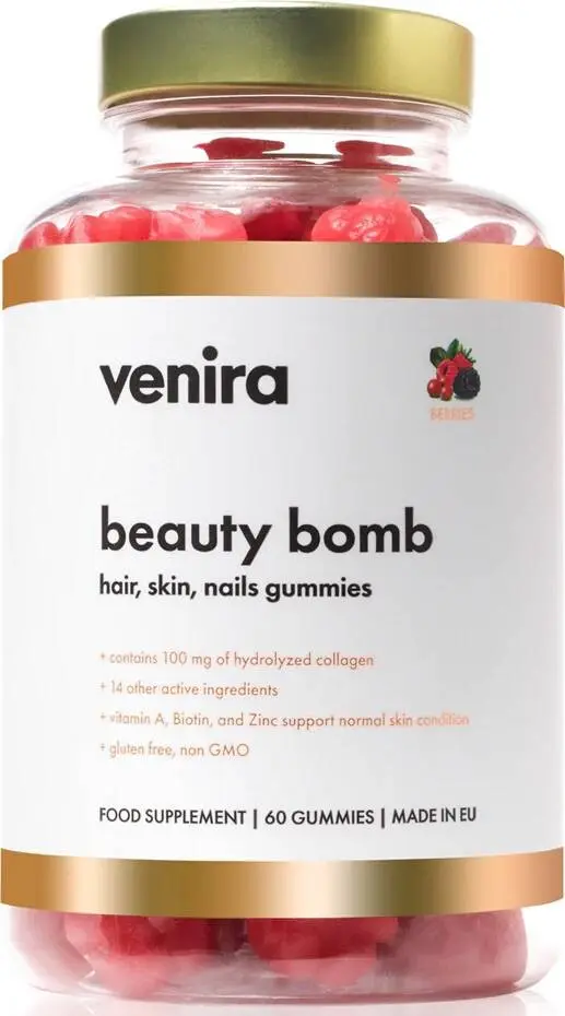 Venira Beauty bomb pro vlasy, pleť, nehty - lesní plody 60 ks