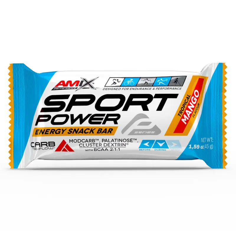 Amix Sport Power Energy Snack Bar 45 g Tropické mango
