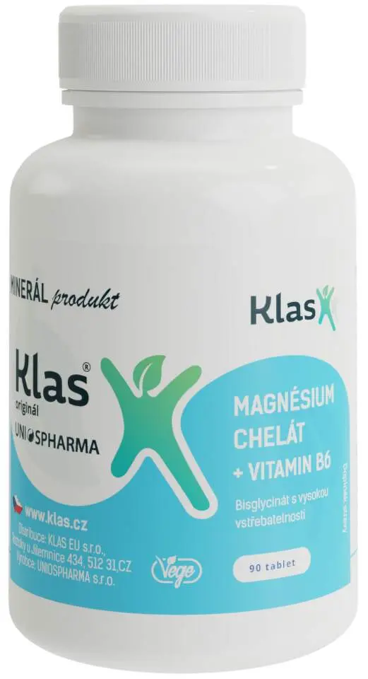 Klas Magnésium chelát+vit.B6 tbl.90