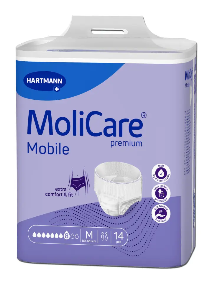 MoliCare Mobile Inkon.kalh.natahovací 8k M 14ks