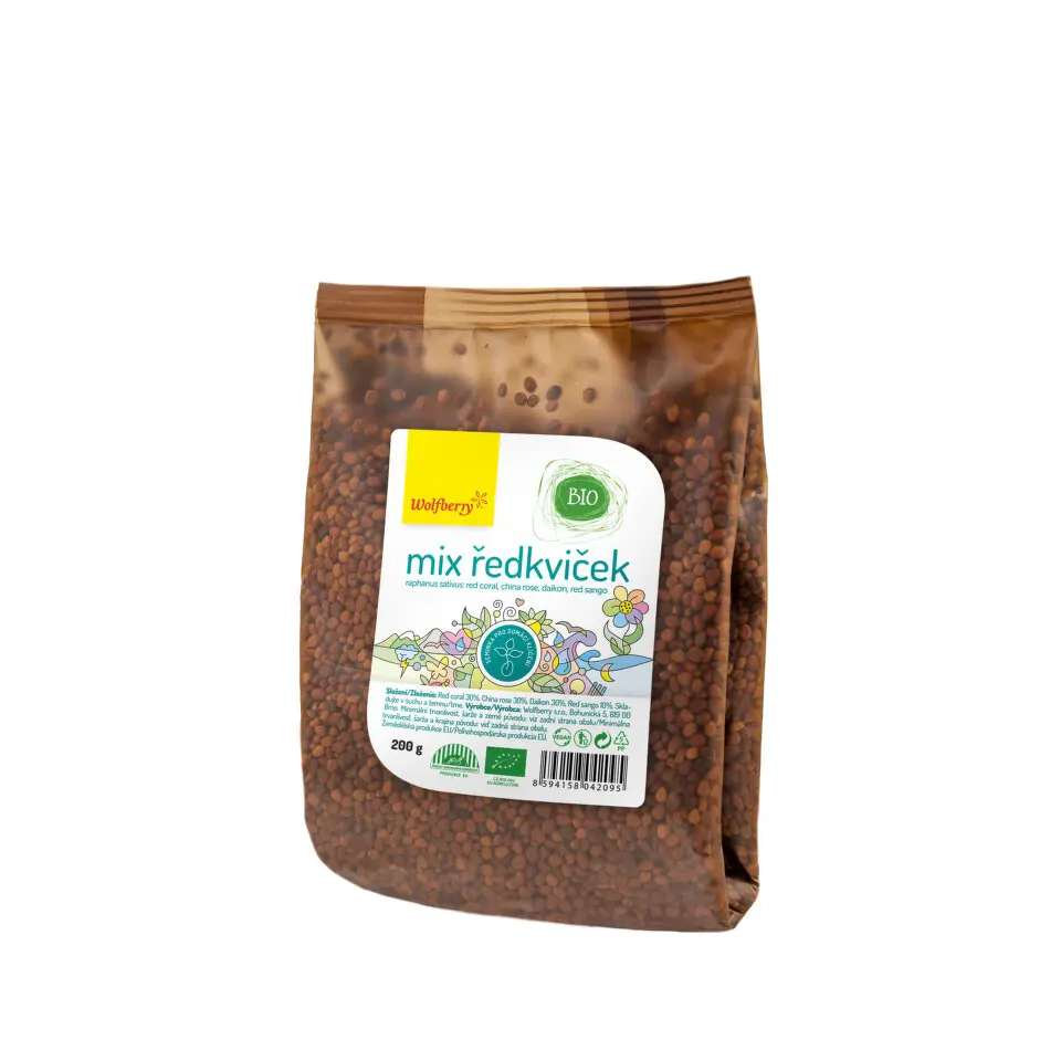 WOLFBERRY Mix ředkviček semínka na klíčení 200 g BIO