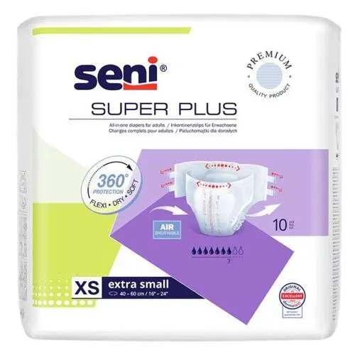 Seni Super Plus inkon.plenkové kalhotky XS 10ks
