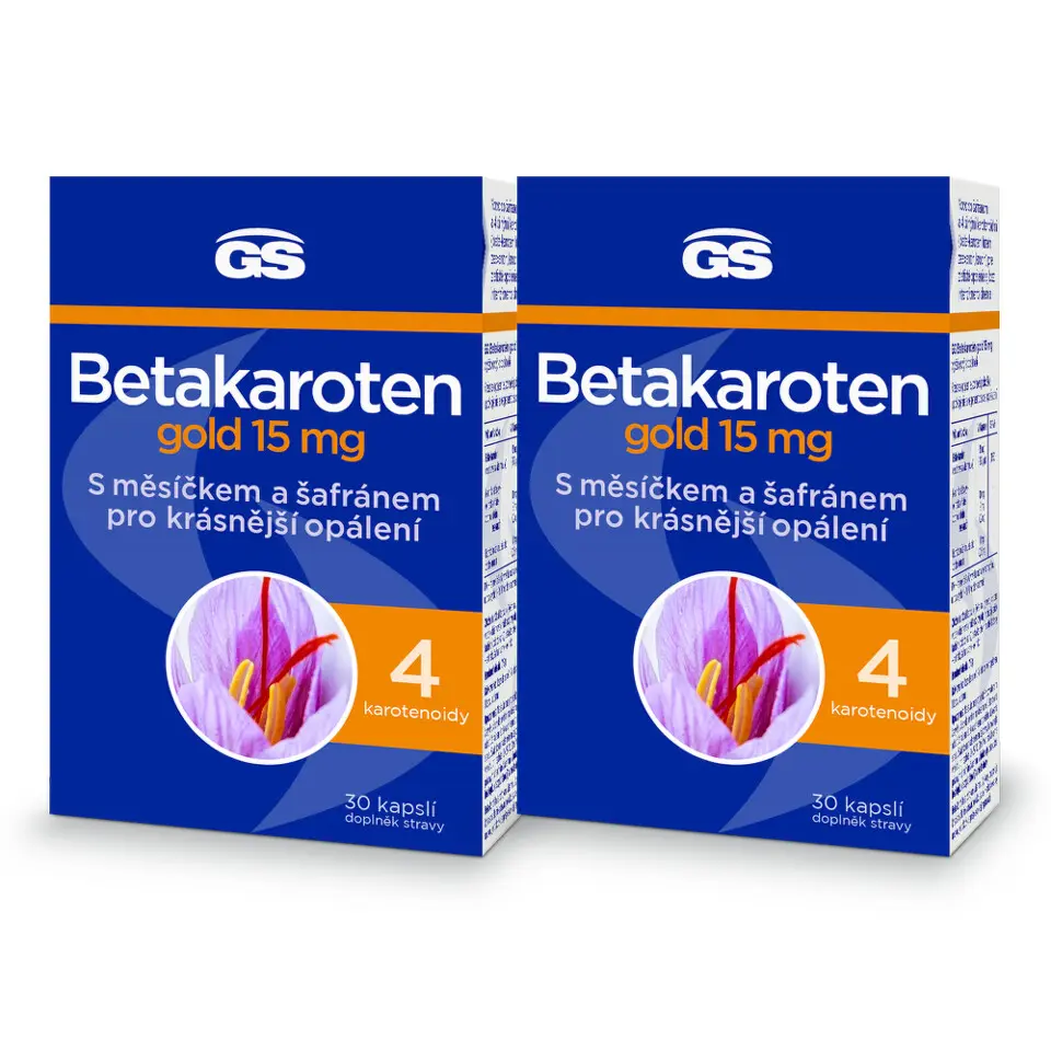 GS Betakaroten gold 15mg cps.30 - balení 2 ks