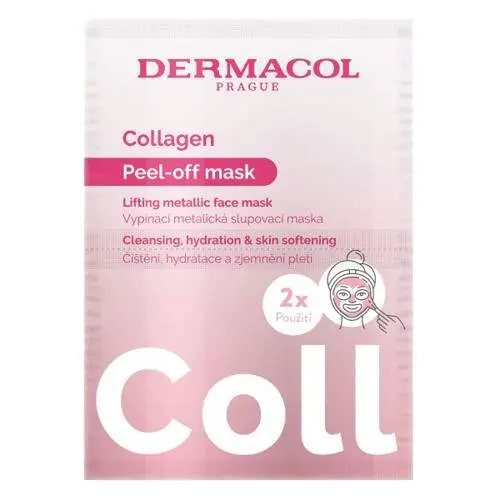 Dermacol Collagen Coll vypínací metalická slupovací maska