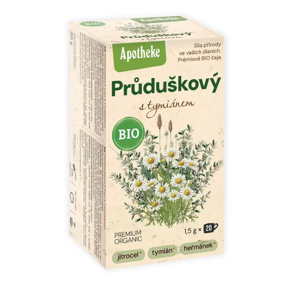Apotheke BIO Průduškový čaj s tymiánem 20x1.5g