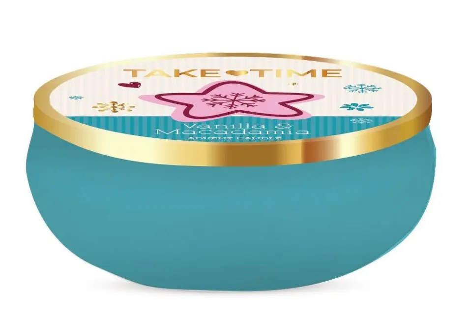 TAKE TIME Adventní svíčka Vanilla&Makadamia 360g