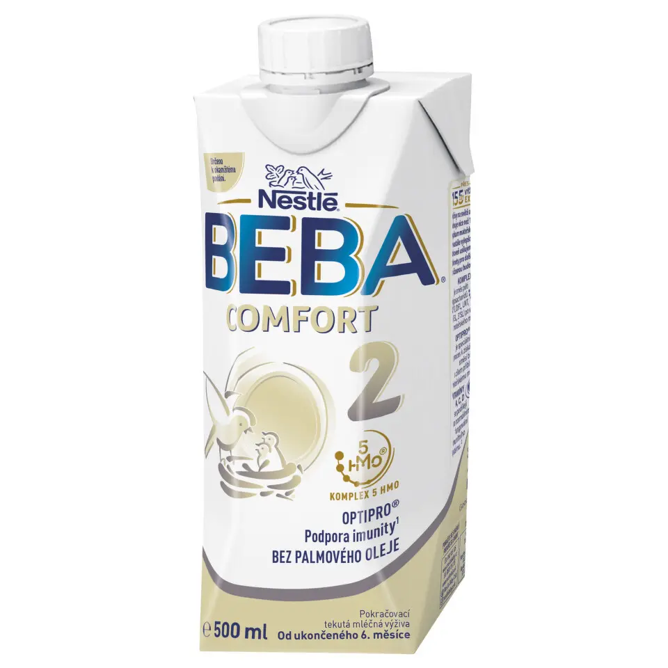 BEBA Tekuté pokračovací kojenecké mléko COMFORT 2, 6m+ 500 ml