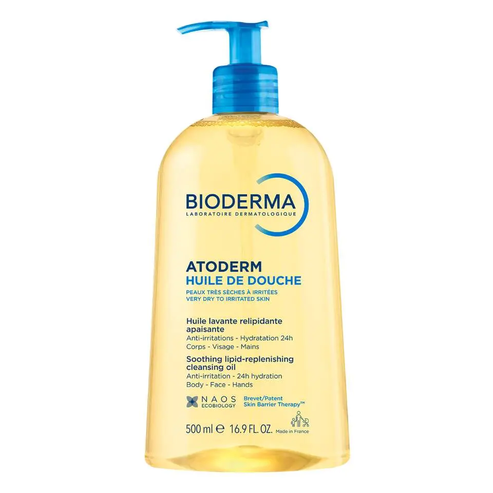 Bioderma Atoderm Huile de Douche – sprchový olej 500 ml (poškozený aplikátor)