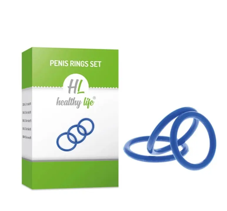 Penis Ring set blue Healthy Life 3ks