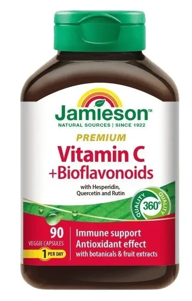 JAMIESON Premium Vitamín C 600mg+Bioflav.cps.90