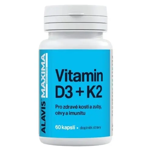Alavis Maxima Vitamin D3+K2 60 kapslí