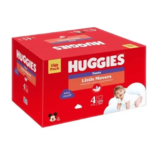 HUGGIES Little Movers Pants 4 9-14kg 120ks box
