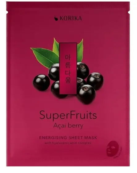 KORIKA SuperFruits Energ.Sheet Mask Acai Berry 25g