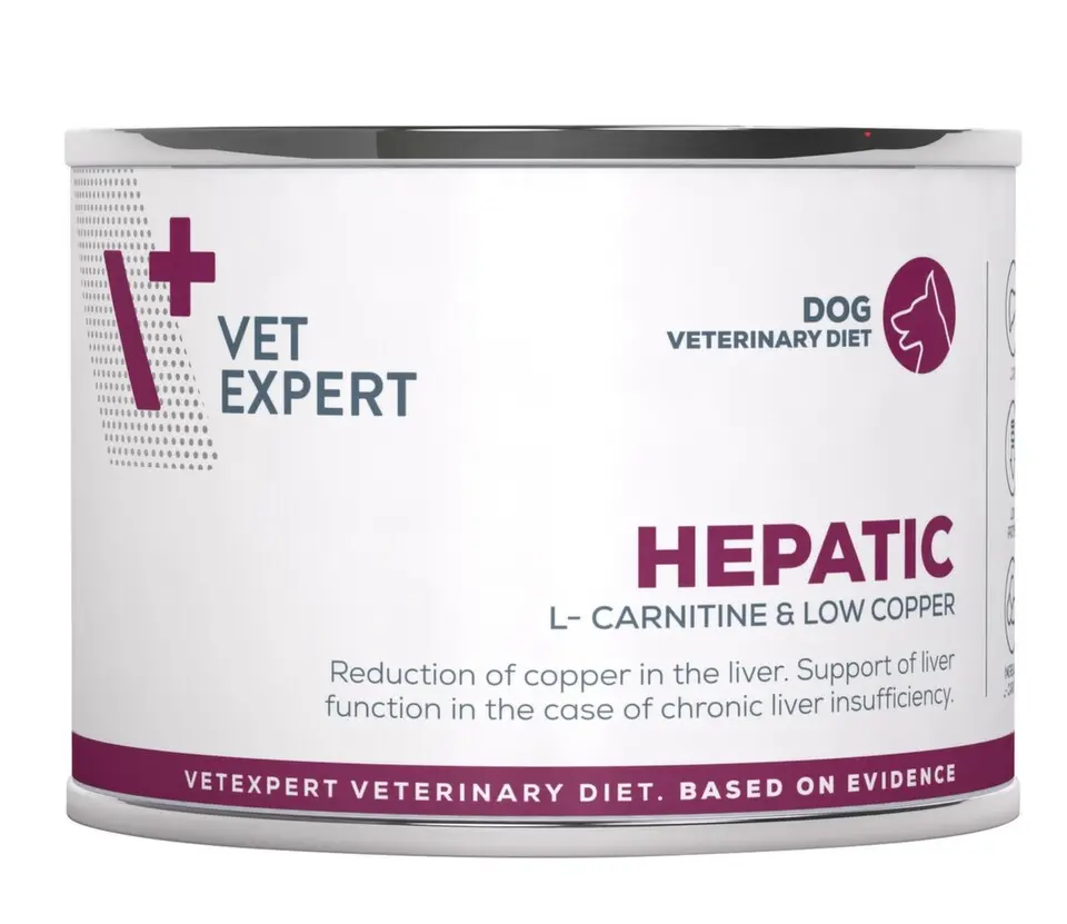 VetExpert VD 4T Hepatic Dog konzerva 200g