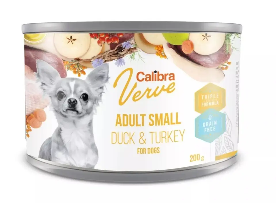 Calibra Dog Verve konz.GF Adult Small Duck&Turkey 200g
