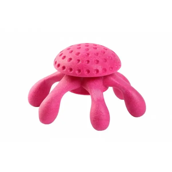 Hračka pes OCTOPUS MINI plov. z TPR růžová Kiwi