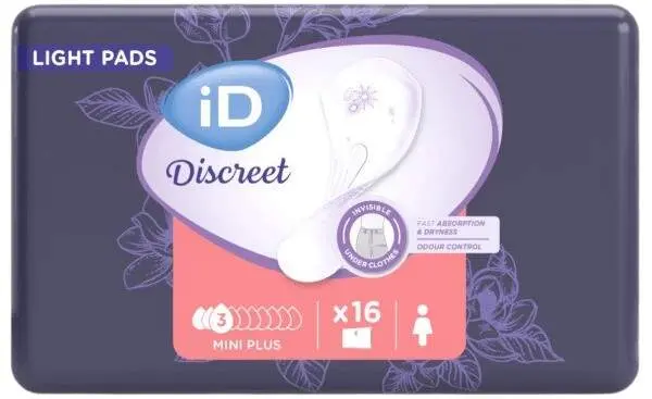 VLOŽKY ABSORPČNÍ ID LIGHT MINI PLUS 3 KAPKY 260ML,JEDNOTLIVĚ BALENÉ,16KS