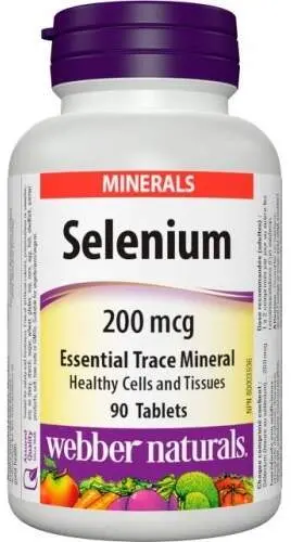 Webber Naturals Selen 200mcg 90 tablet