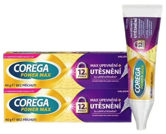 Corega Power Max Upevnění+Utěsnění fixač.kr.2x40g