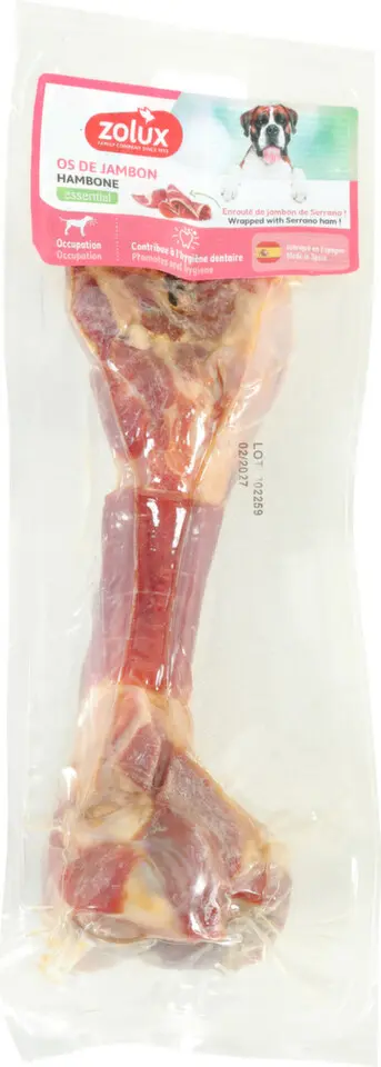 Pochoutka pes Kost Serrano celá 350g Zolux