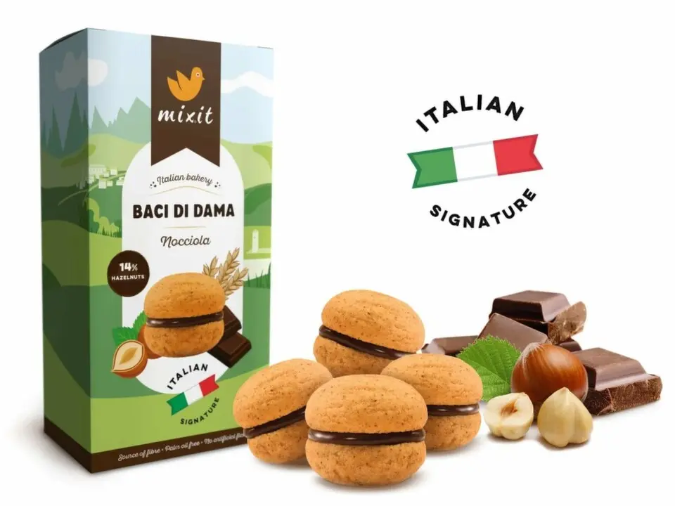 Mixit Italian bakery Baci di Dama Nociola 170g