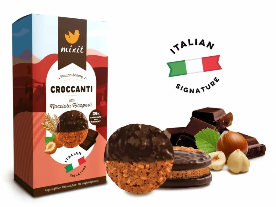 Mixit Italian Bakery - Croccanti alla Nocciola Ricoperti 150g