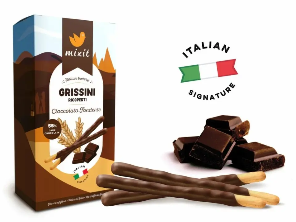 MIXIT Italian bakery grissini ricoperti cioccolato fondente 150 g