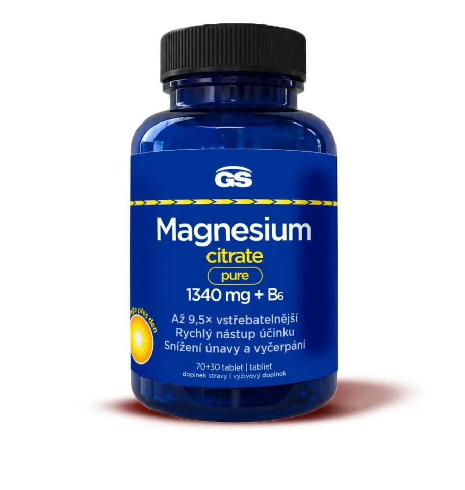 GS Magnesium citrate pure 1340mg+B6 tbl.70+30