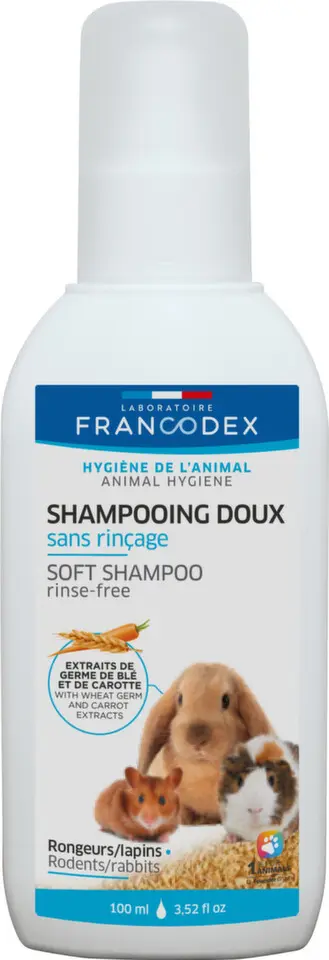 Francodex Šampon jemný bezoplachový pro hlodavce 100 ml