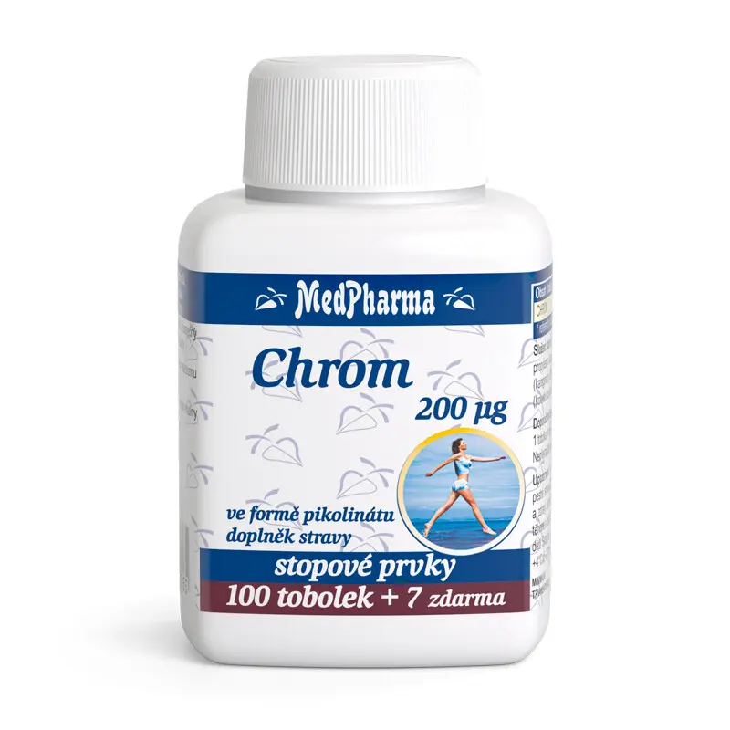 MedPharma Chrom 200 µg - ve formě pikolinátu, 107 tobolek