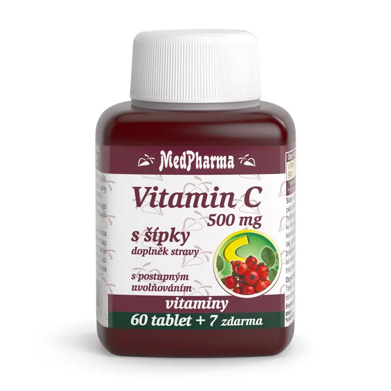 MedPharma Vitamin C 500mg s šípky tbl.67 prod.úč.