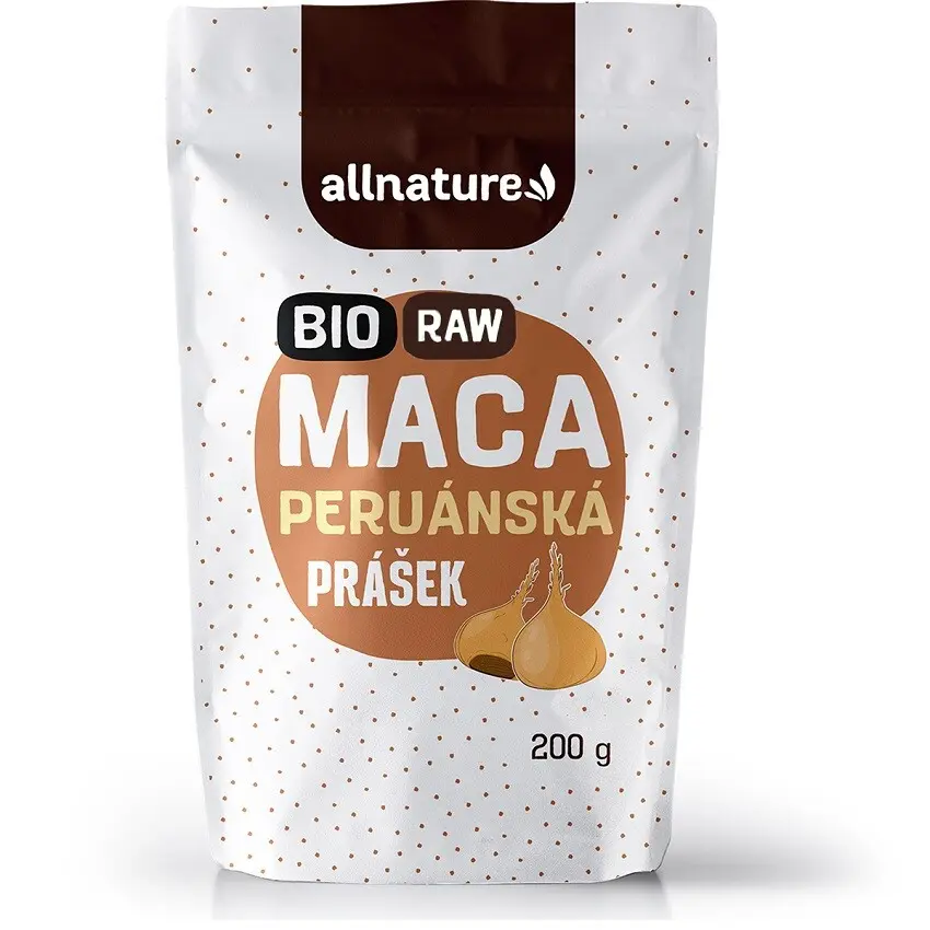 Allnature Maca prášek BIO RAW 200 g - Allnature
