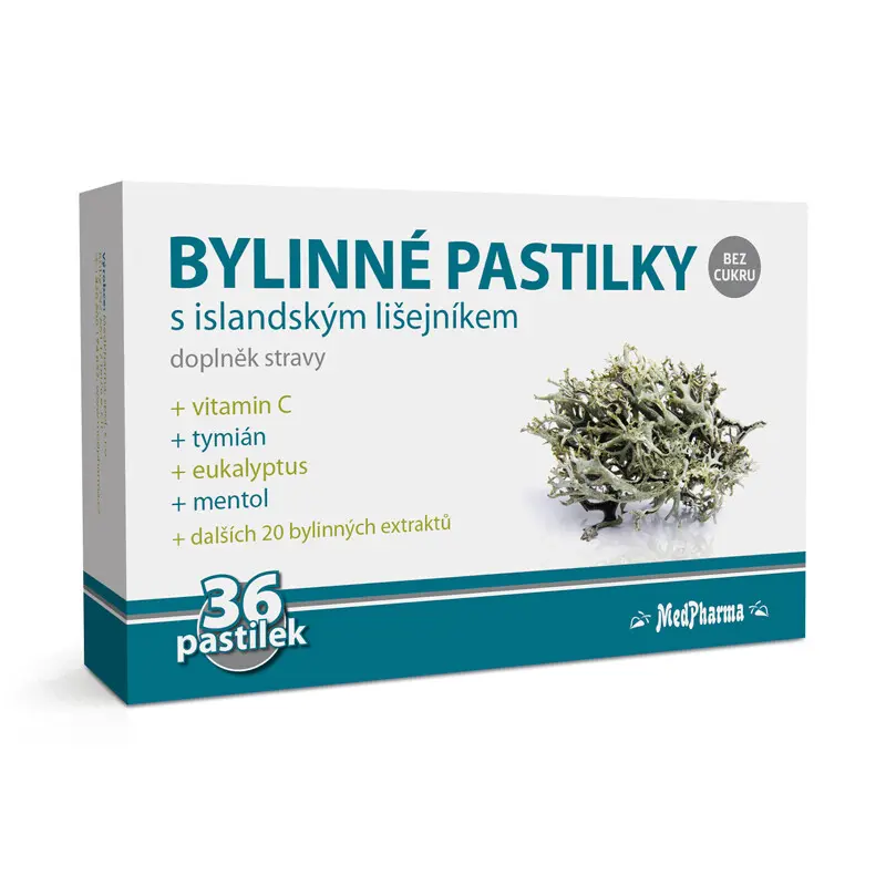 MedPharma Bylinné pastilky islandský lišejník 36ks