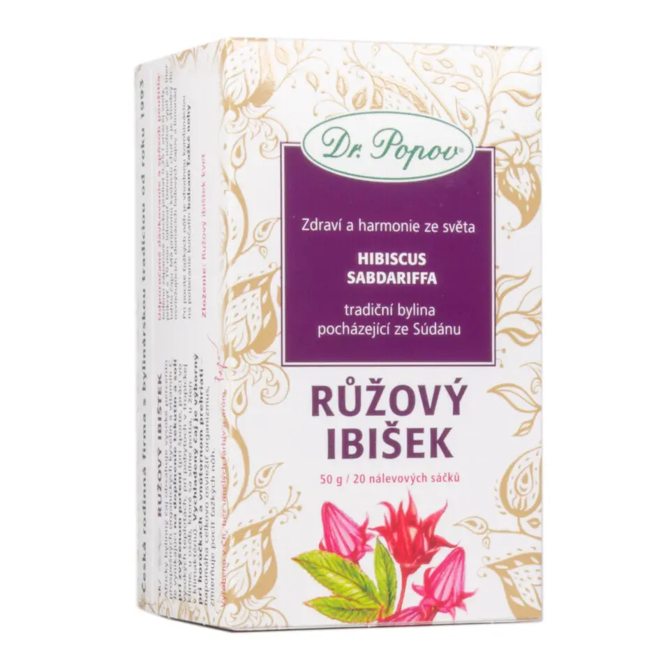 Dr.Popov Čaj Růžový ibišek 20x2.5g