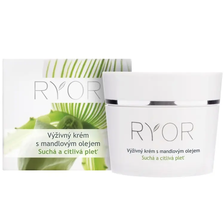 Ryor výživný krém s mandlovým olejem 50 ml pro suchou a citlivou pleť