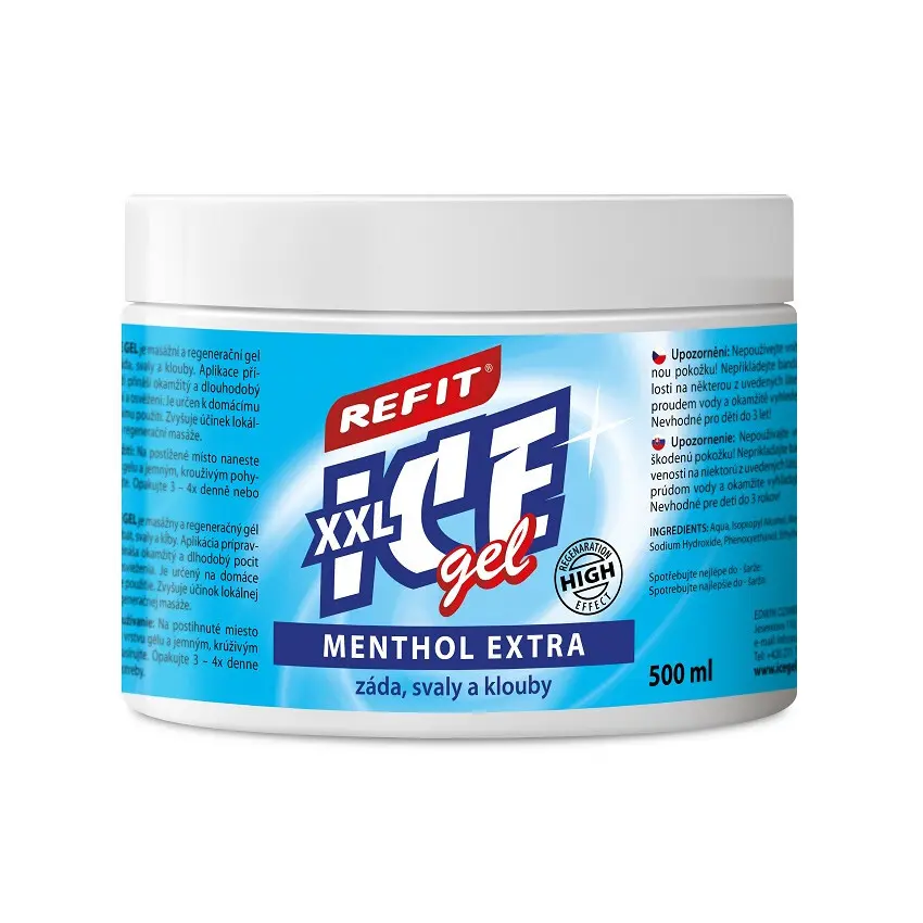 Refit Ice gel s mentholem 500ml modrý