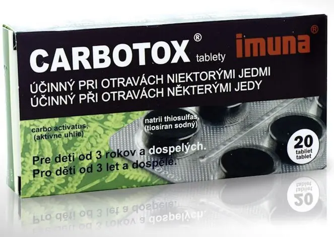 CARBOTOX 320MG/25MG TBL NOB 20