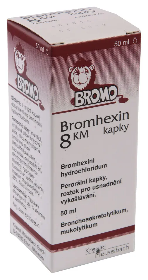 Bromhexin KM 8mg/ml por.gtt.sol.1x50ml