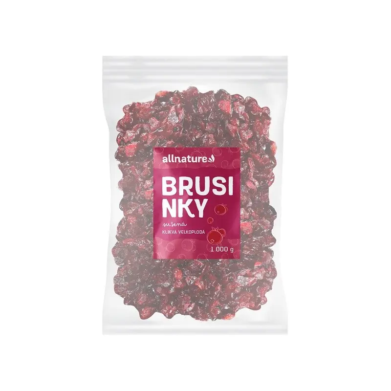 Allnature Brusinky sušené 1000 g - Allnature