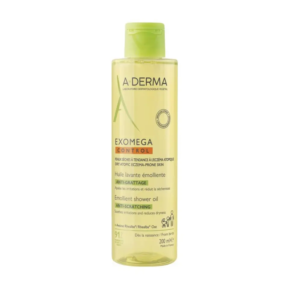 A-DERMA Zvláčňující sprchový olej pro suchou pokožku se sklonem k atopickému ekzému Exomega Control (Emollient Shower Oil)